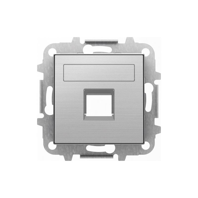 NIESSEN SKY 8518.1 AI Tapa 1 conector con persiana Sky acero inoxidable