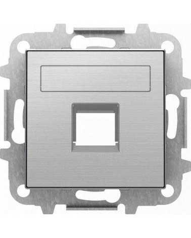 NIESSEN SKY 8518.1 AI Tapa 1 conector con persiana Sky acero inoxidable