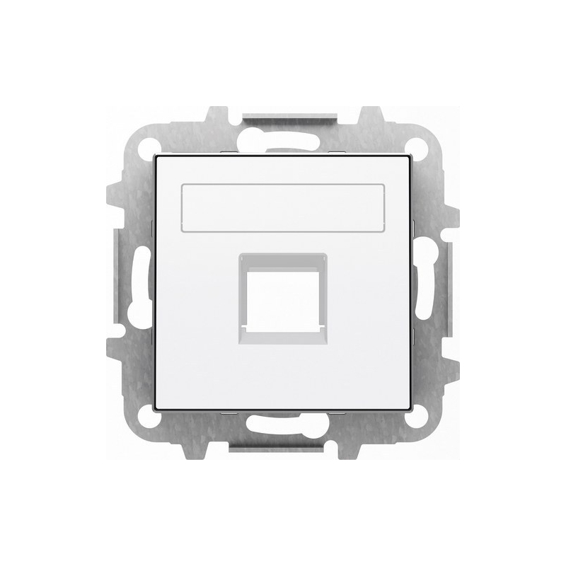 NIESSEN SKY 8518.1 BL Tapa 1 conector con persiana Sky blanco