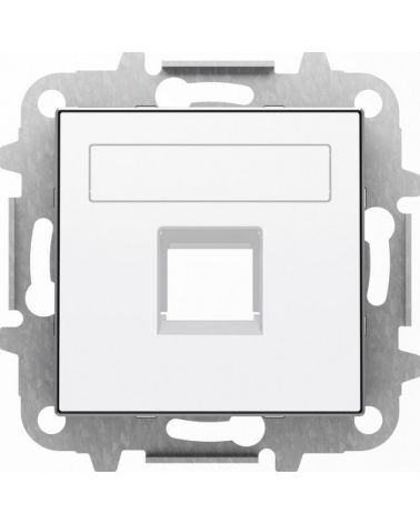 NIESSEN SKY 8518.1 BL Tapa 1 conector con persiana Sky blanco