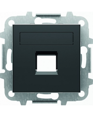 NIESSEN SKY 8518.1 NS Tapa 1 conector con persiana Sky negro soft