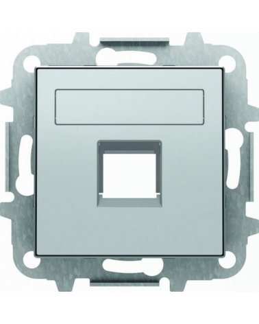 NIESSEN SKY 8518.1 PL Tapa 1 conector con persiana Sky plata