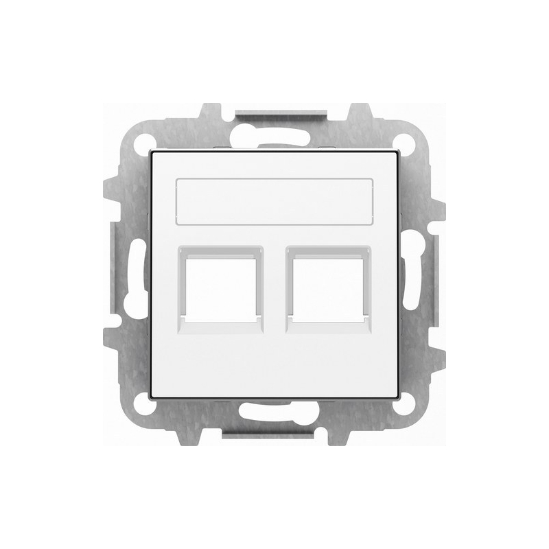 NIESSEN SKY 8518.2 BL Tapa 2 conectores con persiana SKY blanco