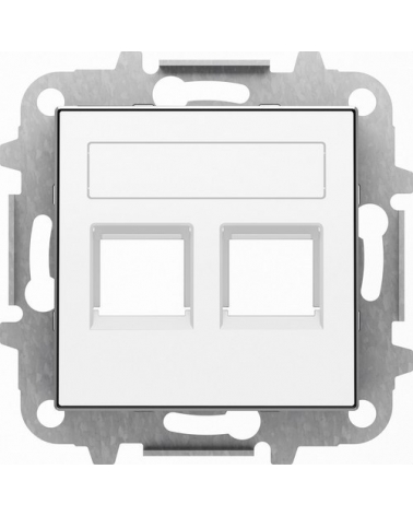 NIESSEN SKY 8518.2 BL Tapa 2 conectores con persiana SKY blanco