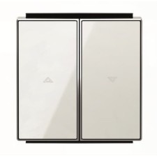 NIESSEN SKY 8544 CB Tecla interruptor persianas cristal blanco