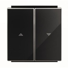 NIESSEN SKY 8544 CN Tecla interruptor persianas cristal negro