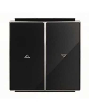 NIESSEN SKY 8544 CN Tecla interruptor persianas cristal negro