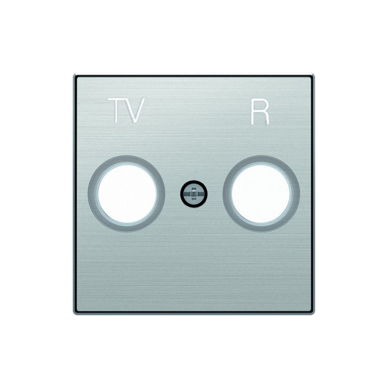 NIESSEN SKY 8550 AI Tapa toma TV/R acero inoxidable