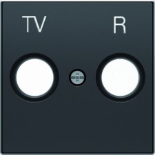 NIESSEN SKY 8550 NS Tapa toma TV/R negro soft