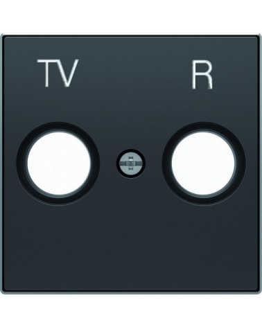 NIESSEN SKY 8550 NS Tapa toma TV/R negro soft