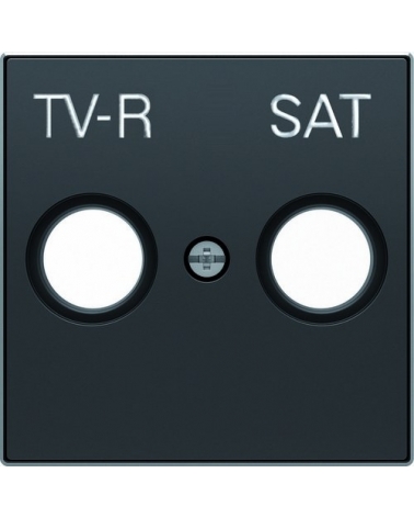 NIESSEN SKY 8550.1 NS Tapa toma TV+R/SAT SKY Negro Soft