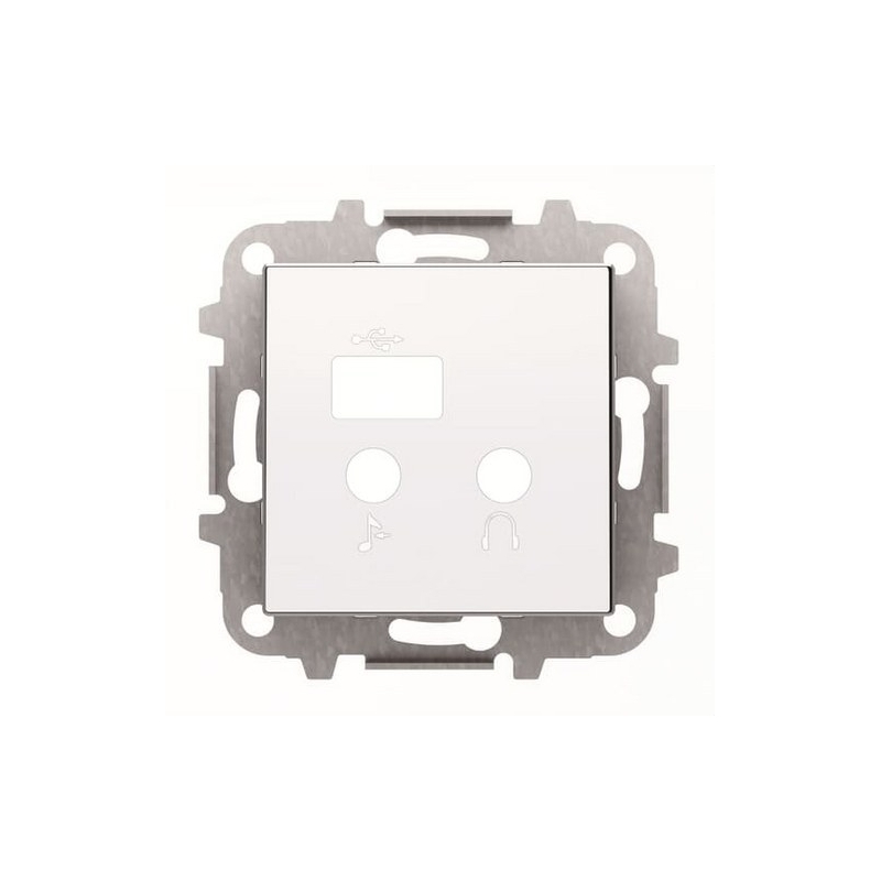 NIESSEN SKY 8568.3 BL Tapa módulo entradas/salidas+USB Sky blanco