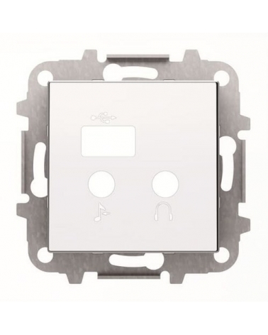 NIESSEN SKY 8568.3 BL Tapa módulo entradas/salidas+USB Sky blanco