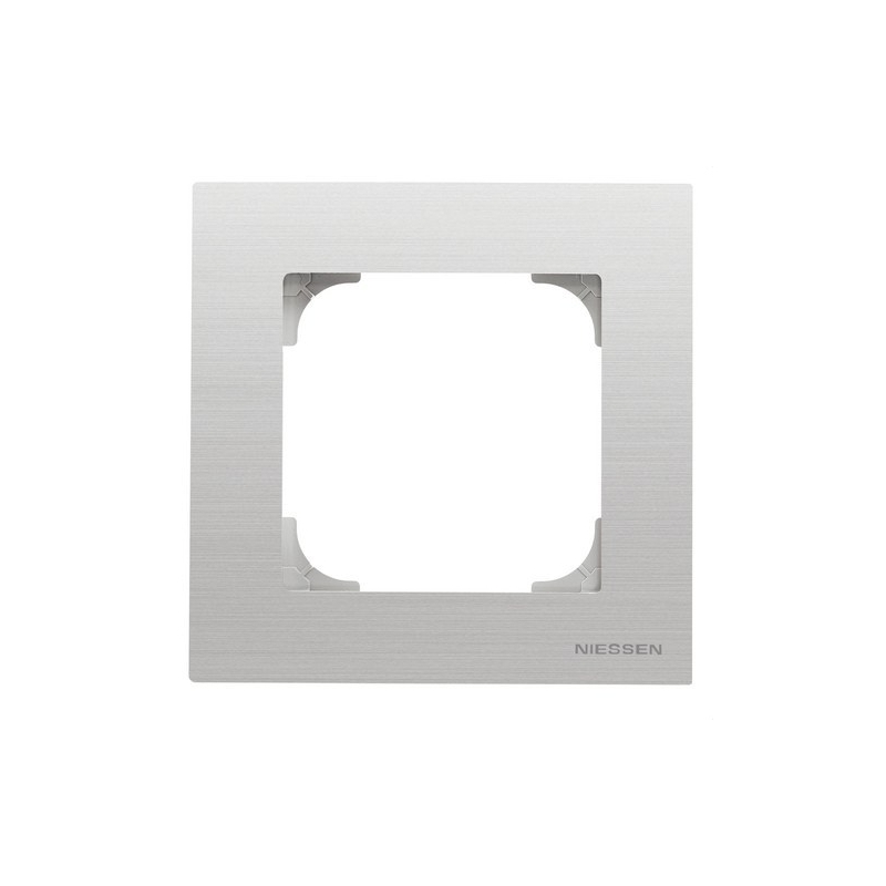 NIESSEN SKY 8571 AI Marco de 1 elemento acero inoxidable antihuella