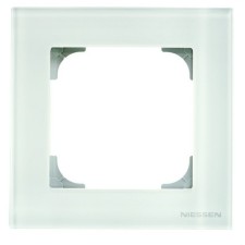 NIESSEN SKY 8571 CB Marco de 1 elemento cristal blanco
