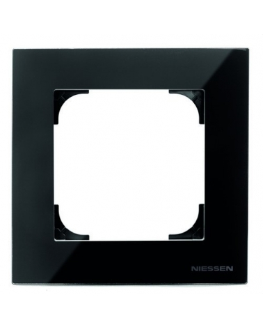 NIESSEN SKY 8571 CN Marco de 1 elemento cristal negro