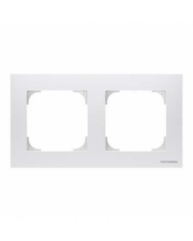 NIESSEN SKY 8572 BL Marco de 2 elementos blanco Soft