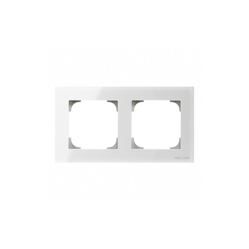 NIESSEN SKY 8572 CB Marco de 2 elementos cristal blanco