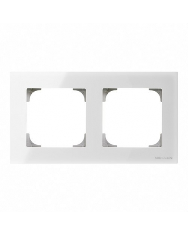 NIESSEN SKY 8572 CB Marco de 2 elementos cristal blanco