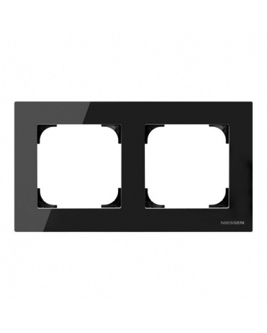 NIESSEN SKY 8572 CN Marco de 2 elementos cristal negro