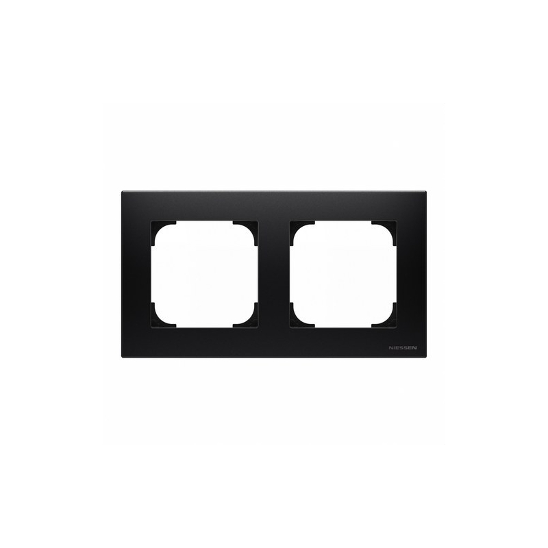 NIESSEN SKY 8572 NS Marco de 2 elementos negro Soft