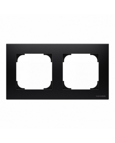 NIESSEN SKY 8572 NS Marco de 2 elementos negro Soft