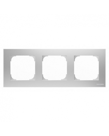 NIESSEN SKY 8573 PL Marco de 3 elementos plata