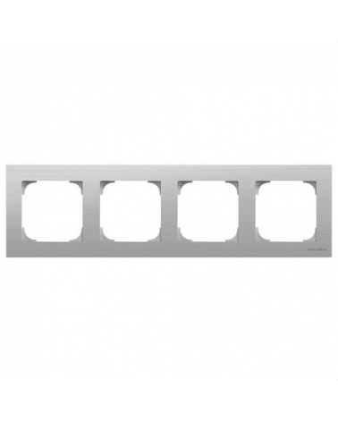NIESSEN SKY 8574 AI Marco de 4 elementos acero inoxidable antihuella