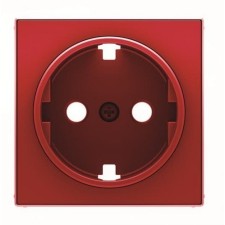 NIESSEN SKY 8588 RJ Tapa base enchufe Schuko TT lateral rojo