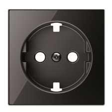 NIESSEN SKY 8588.9 CN Tapa base enchufe Schuko plano cristal negro