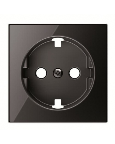 NIESSEN SKY 8588.9 CN Tapa base enchufe Schuko plano cristal negro