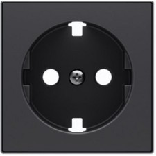 NIESSEN SKY 8588.9 NS Tapa base enchufe Schuko plano negro soft