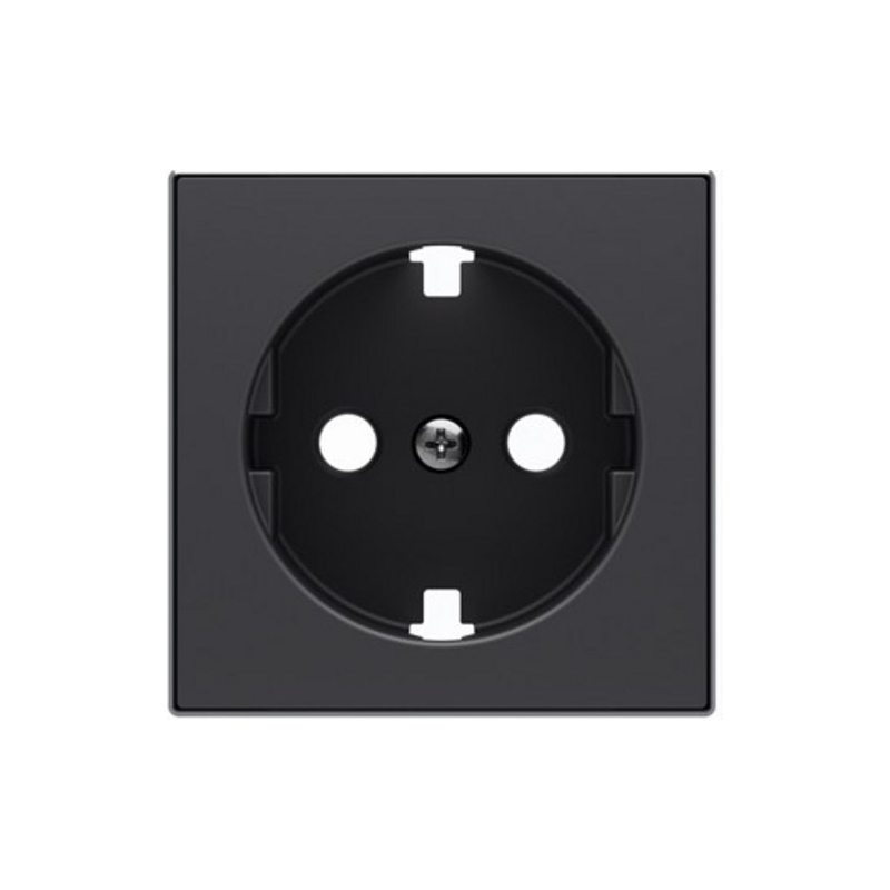 NIESSEN SKY 8588.9 NS Tapa base enchufe Schuko plano negro soft