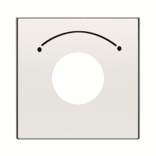 NIESSEN SKY 8553 BL Placa interruptor/conmutador/pulsador con 2 posiciones Arco blanco