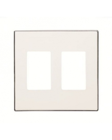 NIESSEN SKY 8555.1 BL Tapa toma VDI doble blanco