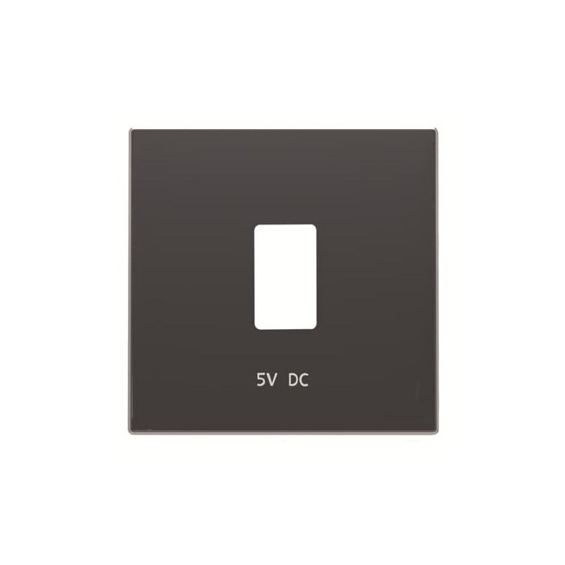 NIESSEN SKY 8585.2 NS Tapa cargador USB simple negro soft