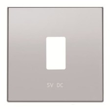 NIESSEN SKY 8585.2 PL Tapa cargador USB simple plata