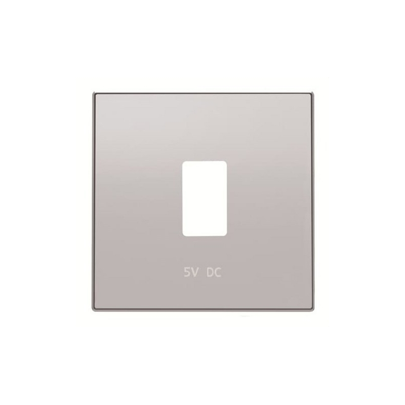 NIESSEN SKY 8585.2 PL Tapa cargador USB simple plata