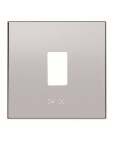 NIESSEN SKY 8585.2 PL Tapa cargador USB simple plata