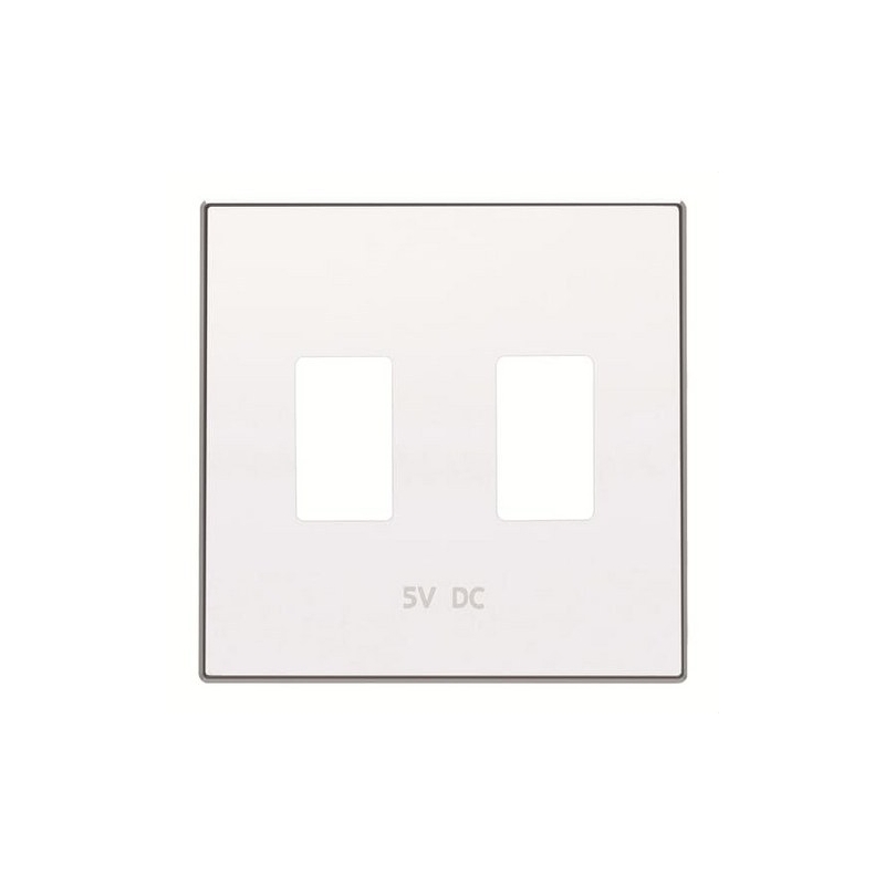 NIESSEN SKY 8585.3 BL Tapa cargador USB doble blanco