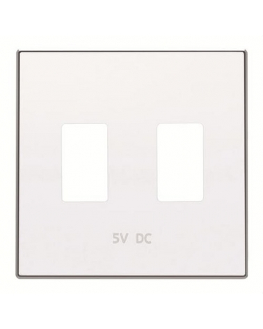 NIESSEN SKY 8585.3 BL Tapa cargador USB doble blanco