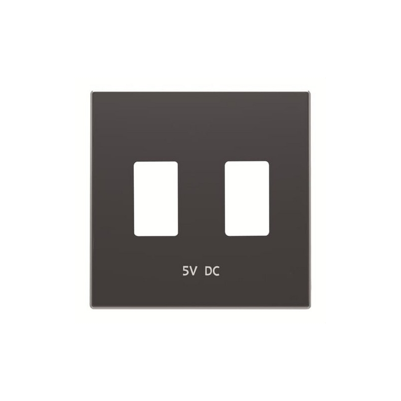 NIESSEN SKY 8585.3 NS Tapa cargador USB doble negro soft