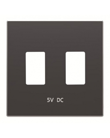 NIESSEN SKY 8585.3 NS Tapa cargador USB doble negro soft