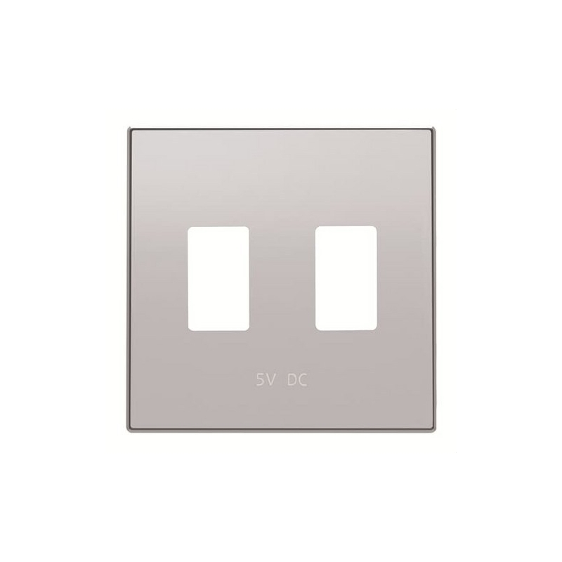 NIESSEN SKY 8585.3 PL Tapa cargador USB doble plata