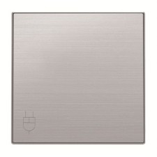 NIESSEN SKY 8588.1 AI Tapa base enchufe 2P+T lateral con tapa acero inoxidable