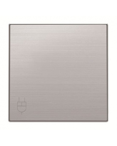 NIESSEN SKY 8588.1 AI Tapa base enchufe 2P+T lateral con tapa acero inoxidable