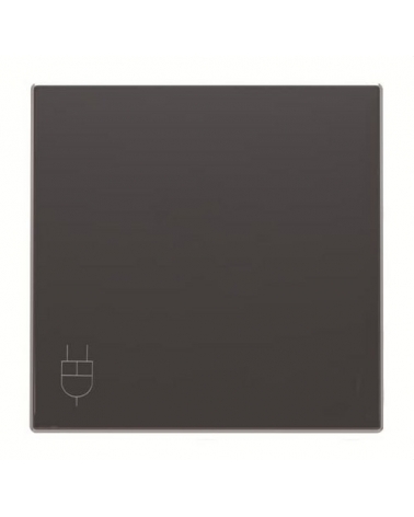 NIESSEN SKY 8588.1 NS Tapa base enchufe 2P+T lateral con tapa negro soft