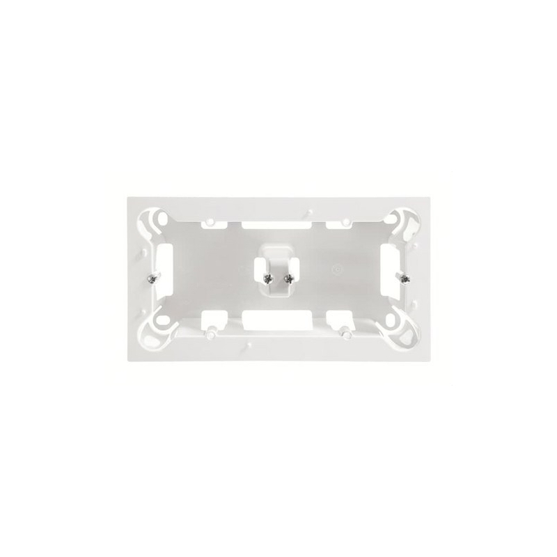 NIESSEN SKY 8592 BL Zócalo con 2 elementos Zenit blanco