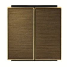 NIESSEN SKY 8511 OE Tecla doble interruptor-conmutador de la serie SKY color oro envejecido