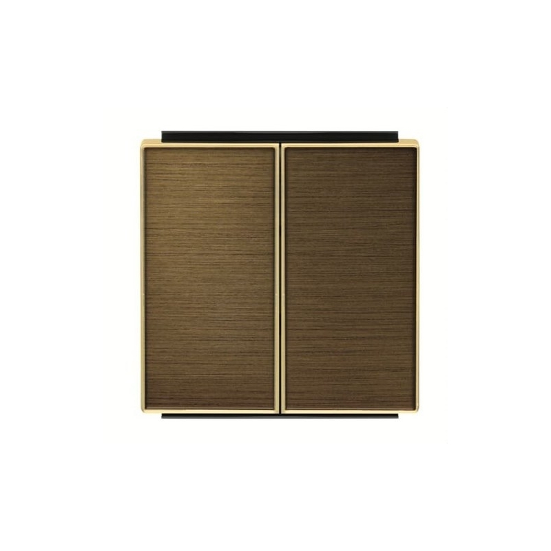 NIESSEN SKY 8511 OE Tecla doble interruptor-conmutador de la serie SKY color oro envejecido